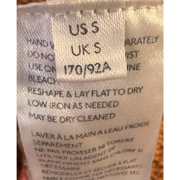 Free People Now & Then Cinnamon Women’s Sz S Collared Short Sleeved 70s Festival - Picture 12 of 16